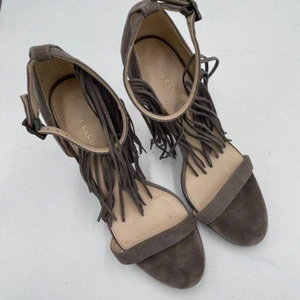 Pelle Moda Gray‎ Suede Fringe Shoes